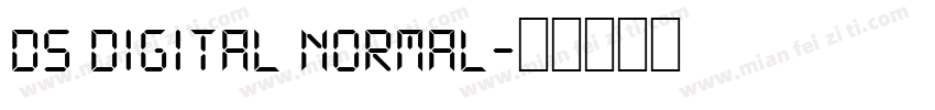 DS Digital Normal字体转换
